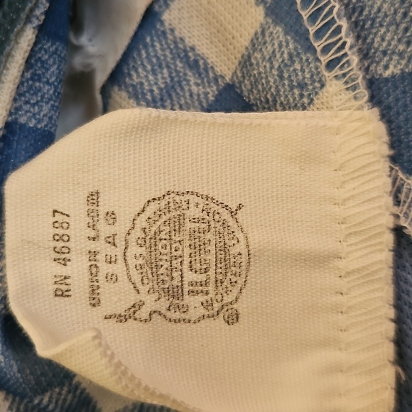 VTG JENNIFER GEE 1970s Baby Blue and White Gingham Long Sleeve Maxi Dress - Picture 11 of 11